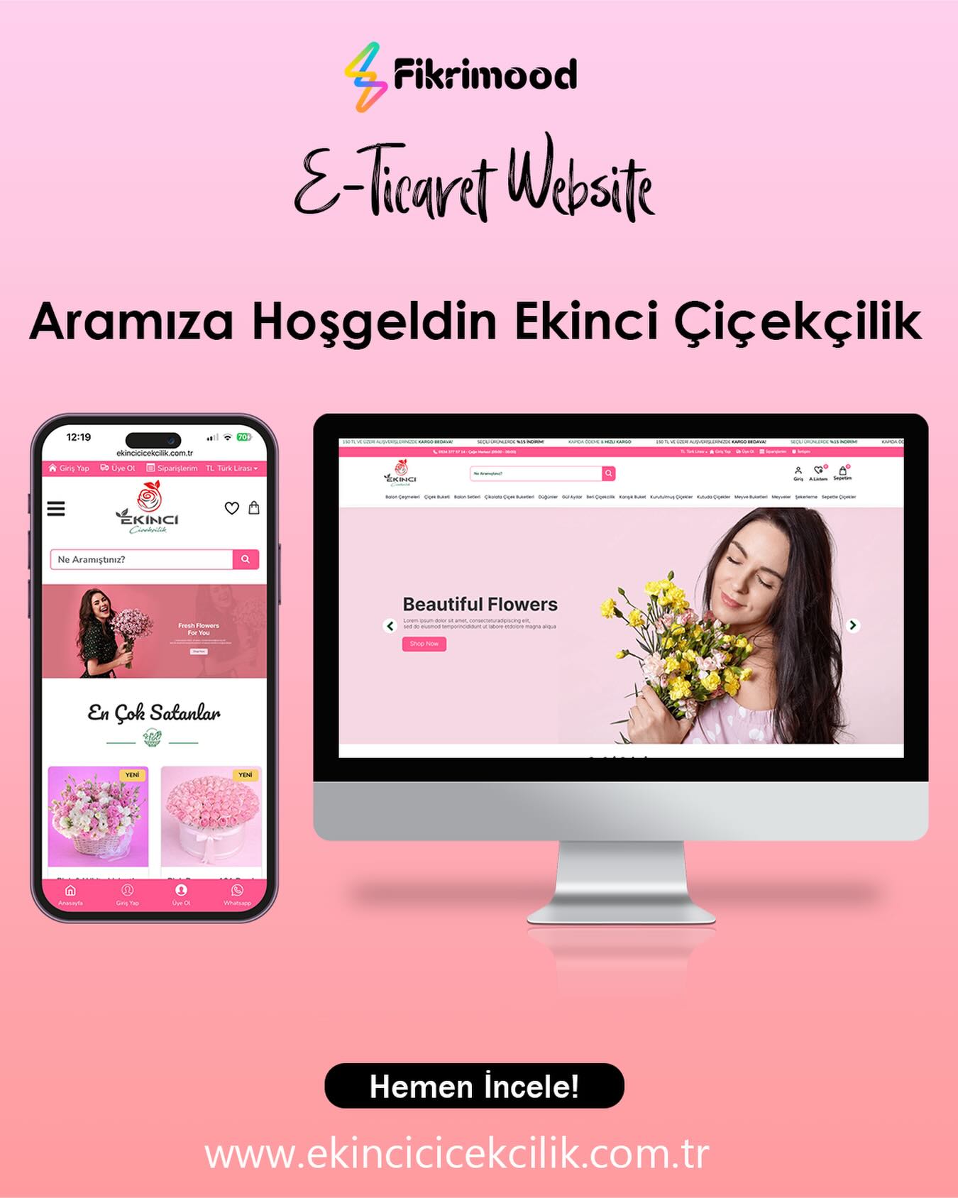 Ekinci Çiçekçilik referans projesi