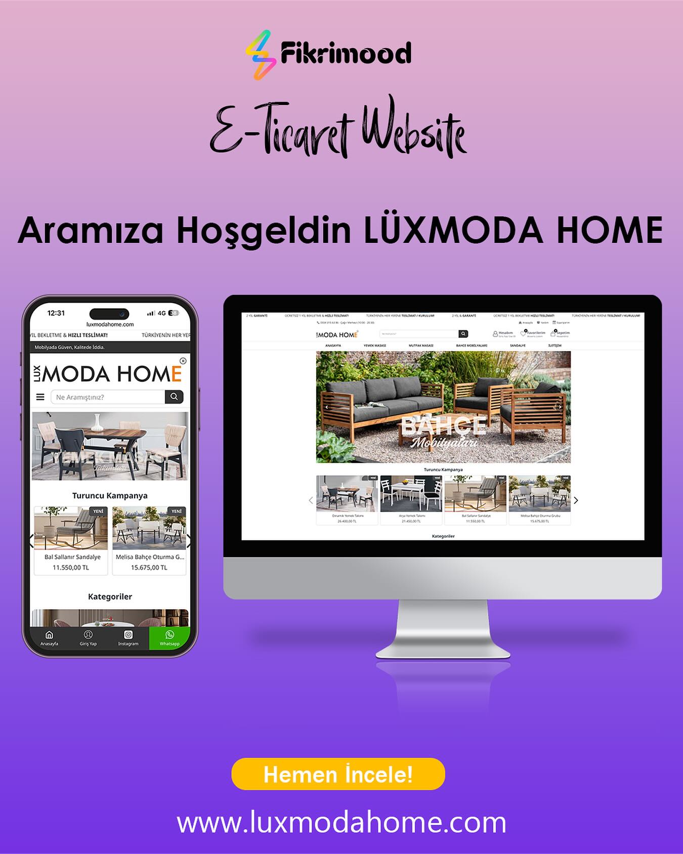 Lüx Moda Home referans projesi