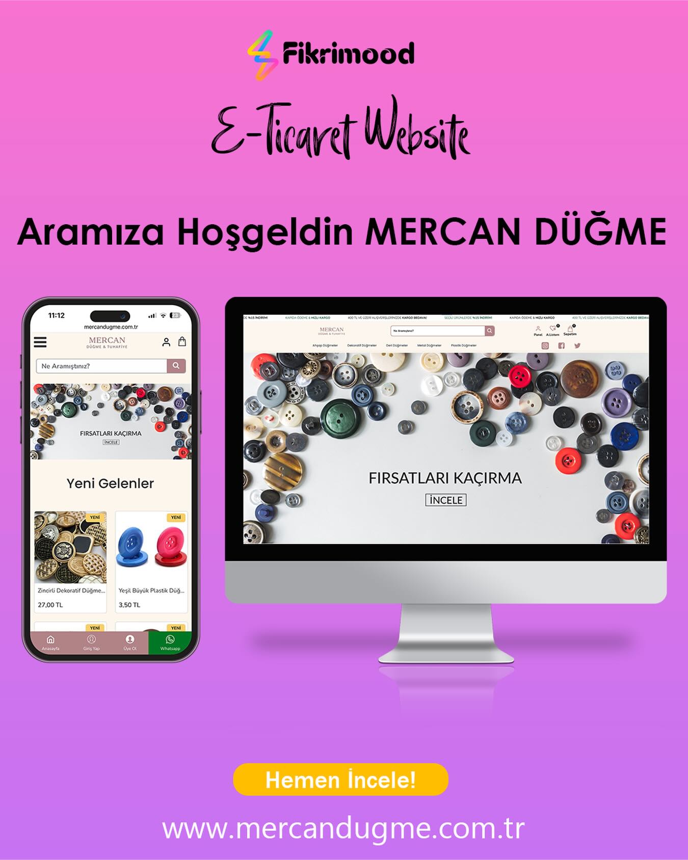 Mercan Düğme referans projesi