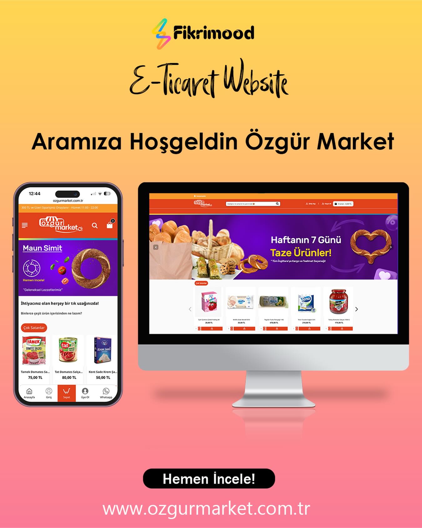 Özgür Market referans projesi